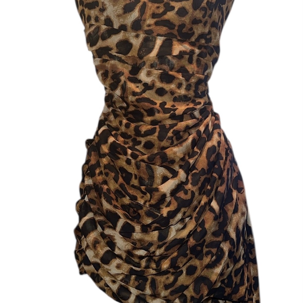 Leopard Print Mini Dress